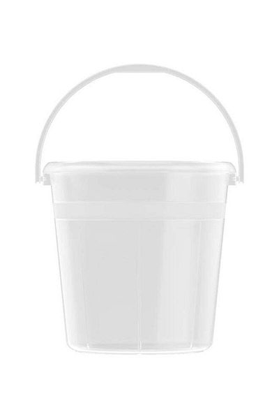 Generic Cosmoplast 5L Round Plastic Bucket with Handle Transparent 5.0Liters