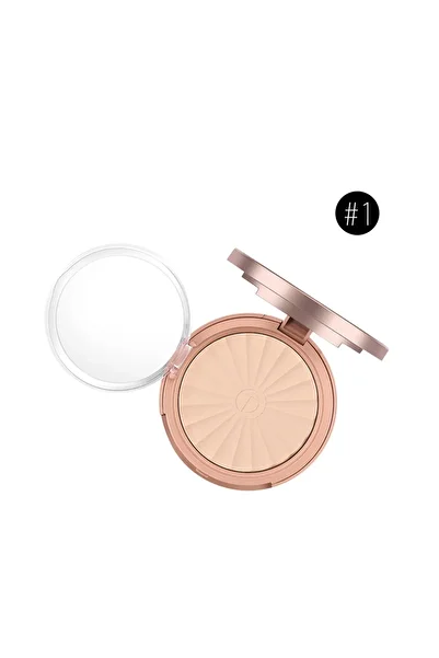 O.TWO.O Cosmetics O.TWO.O Natural Look, Perfect Light, Long Lasting Pressed Powder -Matte Finish (Color #01)