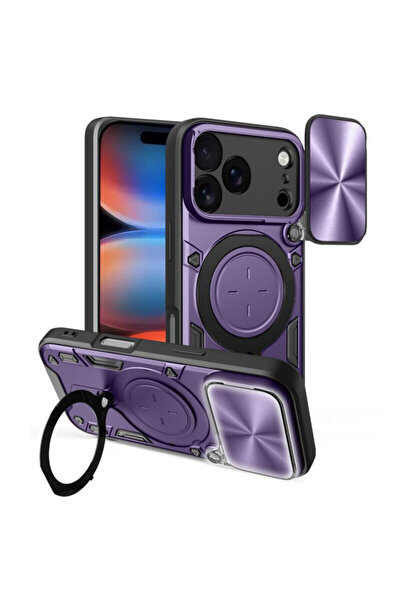 Techsuit Θήκη για iPhone 17 Pro Max CamGuard Pro, Μωβ