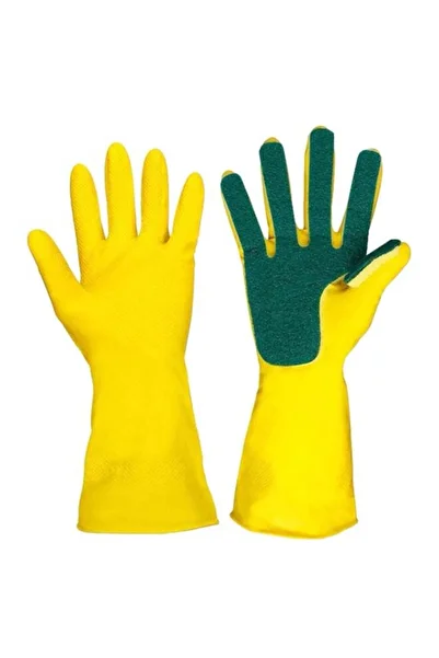 Generic Rubber Dishwashing Gloves Yellow 0.11kg