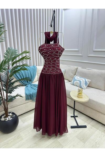Generic Georgette Chiffon Dress with Hand Embroidery