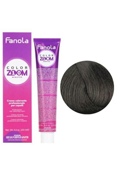 Fanola Vopsea de păr 3.0 Permanentă - Color Zoom 10 Minute Șaten Închis 100ml -