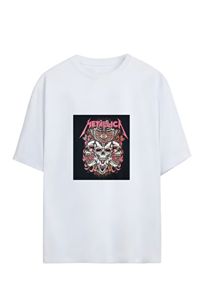 GraffTee METALLICA UNISEX PAMUČNA MAJICA PREVELIKOG VELIČINA