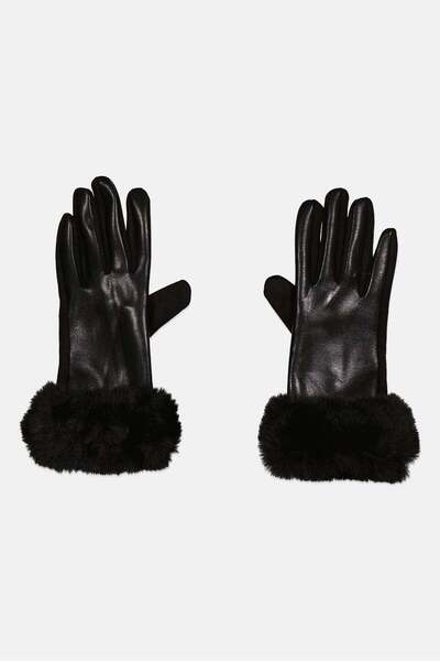 Generic London Fog Women 1 Pair Textured Gloves, Black