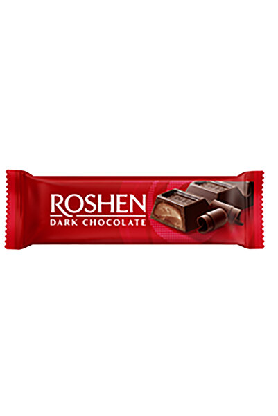 Roshen Baton de ciocolată neagră și cremă de ciocolată, cutie cu 30 de bucăți x 33 g,