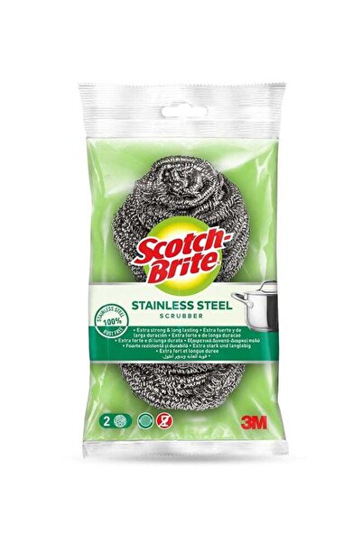 Generic Scotch Brite Stainless Steel Spirals, 2 Pieces Silver