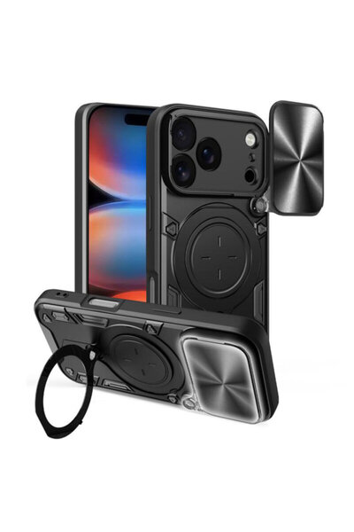 Techsuit Husa iPhone 17 Pro Max CamGuard Pro, negru