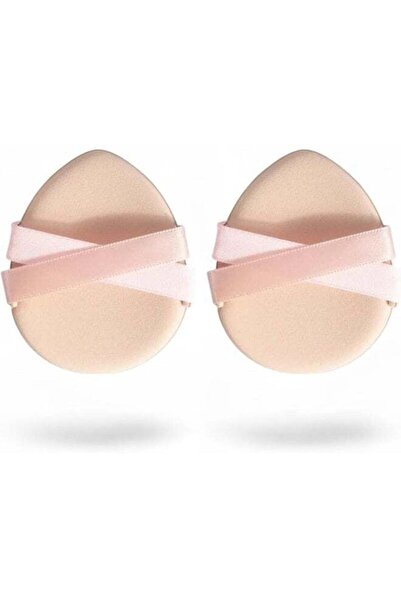 Generic MOMENT 2 Pieces Powder Puff, 2.5 Inch Pure Cotton Face Soft Round Velour Makeup Puff For Loose Body