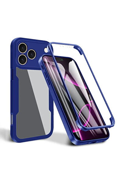 Techsuit Carcasă 360° pentru iPhone 17 Pro Max ColorVerse, Albastră