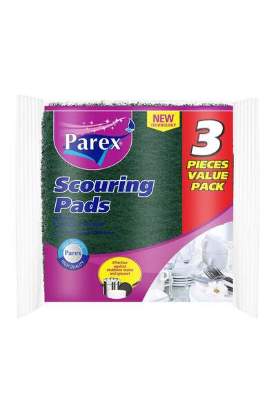Generic Parex PAREX SCOURER PAD - 3 PIECES VALUE PACK (13*14 CM)