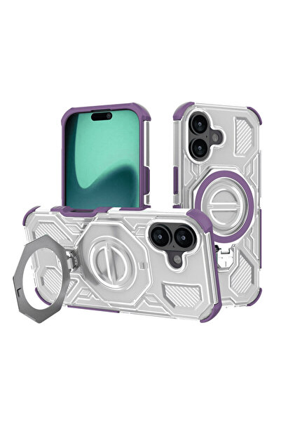 Techsuit Carcasă Carbon Shield PRO pentru iPhone 17, violet