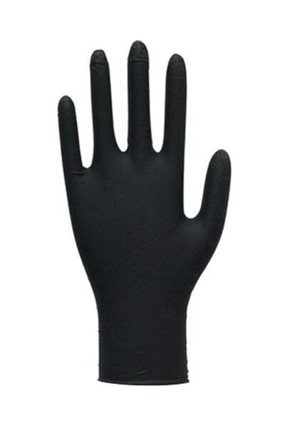 Generic 100-Piece Disposable Nitrile Gloves Set Black S Black S