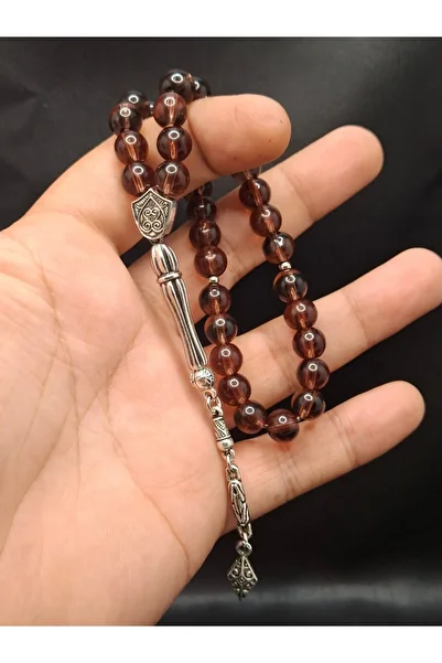 Han Ticarethane Special Purple Color Natural Glass Prayer Beads