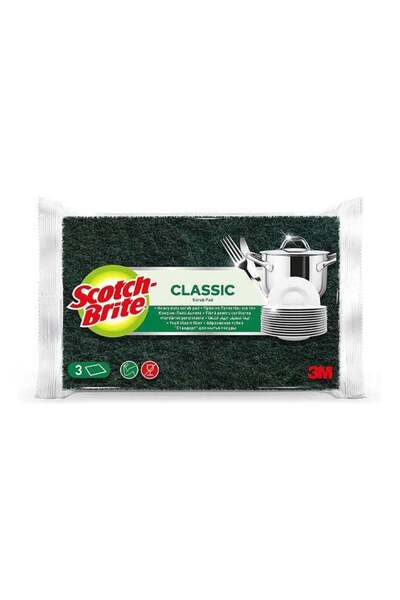 Generic Scotch Brite Heavy Duty Classic Dishwashing Scrub Pad - Pack of 3