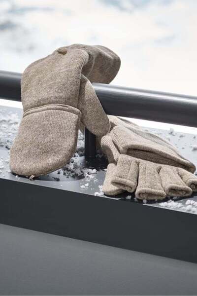 Generic Tchibo Women 1 Pair Textured Gloves, Beige
