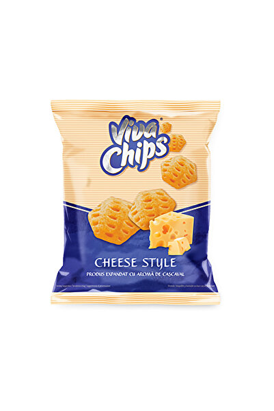 VİVA Potato Chips with Cheese Flavor, box 24 pcs x 50 g,
