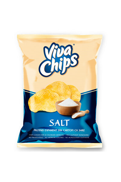 VİVA Chips with salt, 100g, 6 PCS/BOX