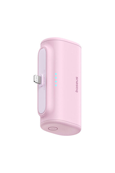 Baseus External Battery Lightning Baseus, pink, 20W, 5000mAh