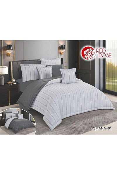 RedRosa Classic 4-piece striped bed sheet for one and a half people