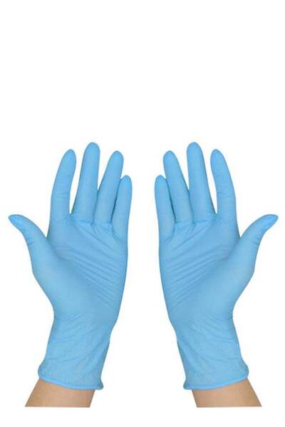 Generic 100-Piece Disposable Protective Multifunctional Gloves Light Blue 0.344kg