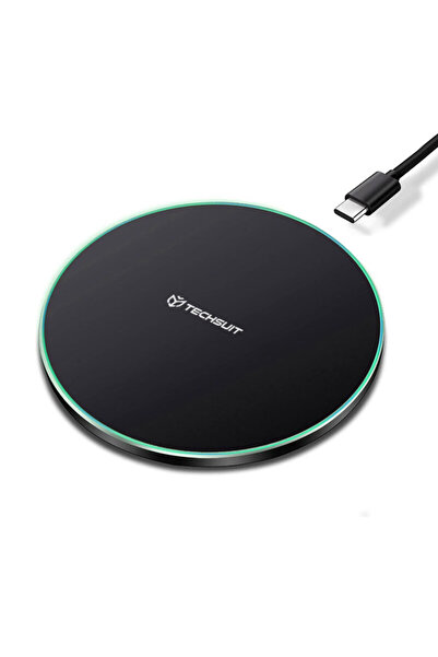 Techsuit Încărcător wireless cu încărcare rapidă 15W, 3A, RGB Techsuit, CHWR031