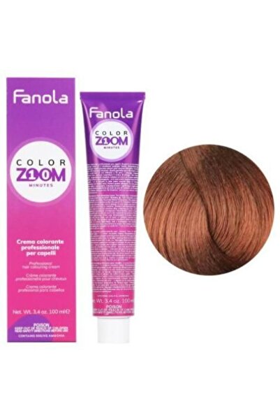 Fanola Hair Dye 7.4 Permanent - Color Zoom 10 Minute Copper Blonde 100ml -