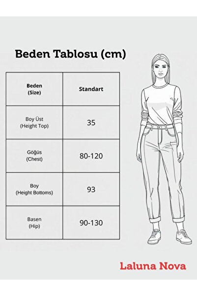 LB Laluna Butik Women's Madonna Collar Blouse and Skirt Knitwear Set