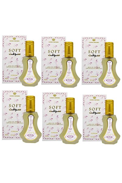 Al Rehab perfumes Soft Eau De Natural Perfume Spray 35 ml (Pack of 6)