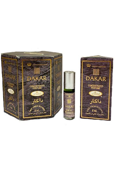 Al Rehab perfumes Dakar Concentrated Perfume Oil Without Alcohol 6ml (Pack of 6)
