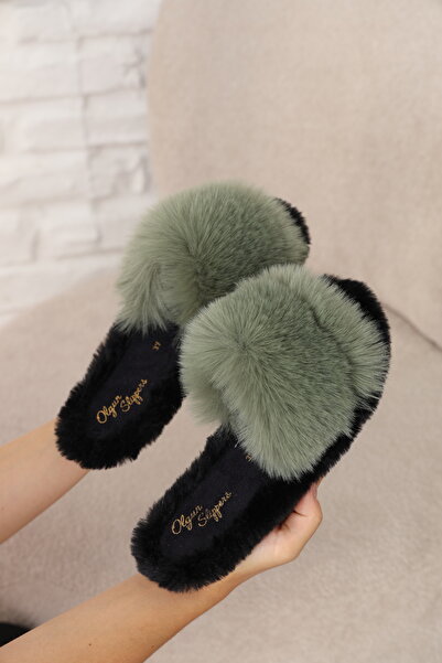 olgun slipper Stylish Flexible House Slippers with Feathers