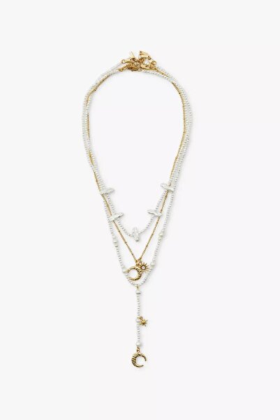 CHARMLUCKY 3LÜ İNCİLİ KOLYE