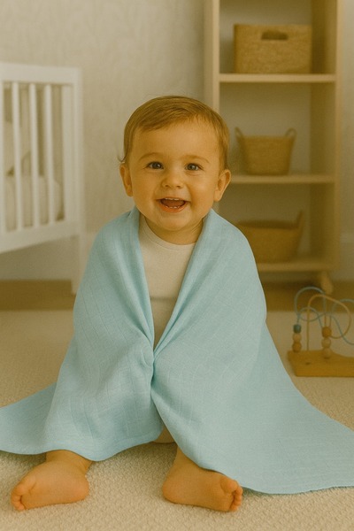 S.Y.M BABY Baby Muslin Blanket Two Layers Soft