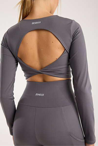 melen zenelli لونا فيرا – بلوزة قصيرة بخصر متقاطع