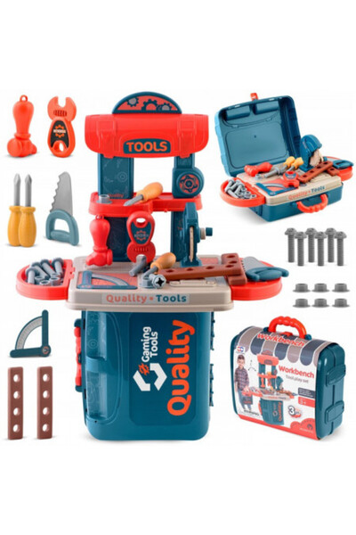 Ricokids Plastic workshop for children, suitcase type, with 20 accessories, 4...