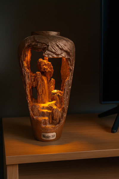 NOİR:10 Aurora Glow Işıklı Doğal Görünümlü Dekoratif Tütsülük