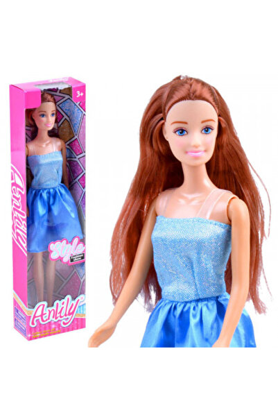 Jokomisiada Anily doll with long hair and blue dress