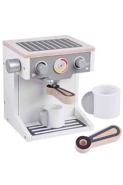Jokomisiada Wooden Coffee Machine Toy with Accessories,