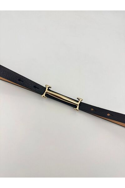 MODAM HİFA Gold Buckle Women's Belt Dress Belt Shirt Belt Waist Belt Body Belt