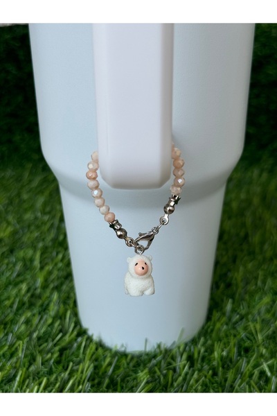 YuccaCo Accessorize Your Life Alpaca Thermos Ornament/Llama Thermos Charm/Animal Figure Bag Charm