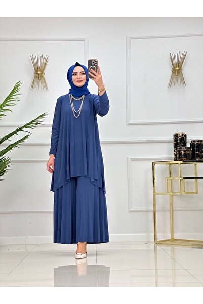 Enans Design Set de îmbrăcăminte islamică din două piese, cu fustă tunică asi...