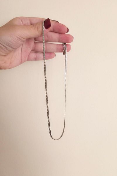 By Zeyna Aksesuar 316 L Steel Antiallergenic Tarnish Necklace 45+7 cm