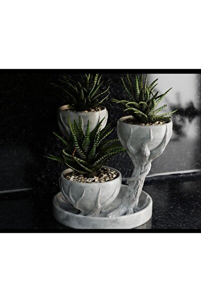 TIGEA Accessories ΤΡΙΣΤΕΡΟ ΒΑΖΟ ΜΕ ΜΑΡΜΑΡΙΝΟ ΣΧΕΔΙΟ ΤΡΕΑΤΟΥ ΧΕΡΙΟΥ