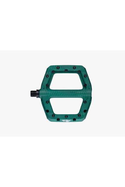 Race Face Chester Pedal 24 (2025), 115 x 110 mm, composite material, 22 pins, green