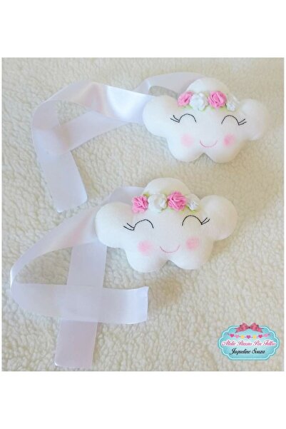 Leobabyroom El yapımı bebek çocuk odası perde süsü keçe perde bağı 2 Adet