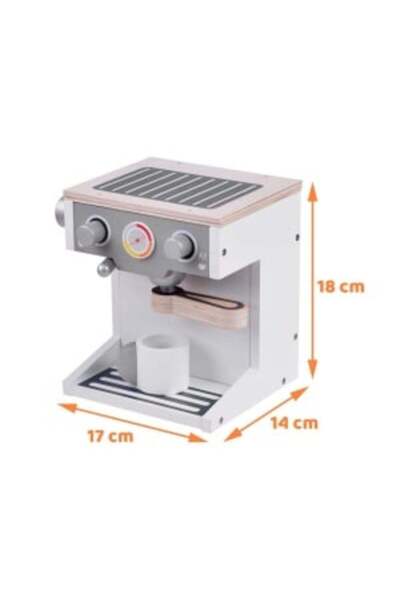 Jokomisiada Wooden Coffee Machine Toy with Accessories,