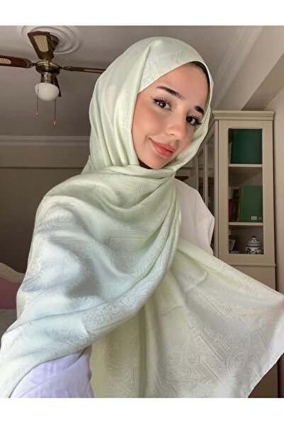 lune ETNİK MONEGRAM ŞAL ÇAĞLA YEŞİLİ