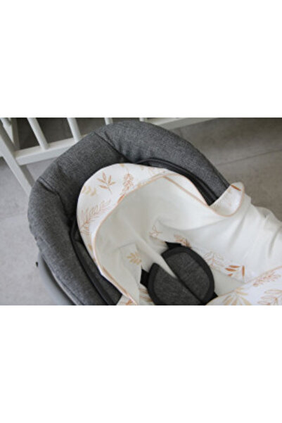 NO BRAND Paturica pentru Infasat Bebe in Scaun Auto, Tiny Star, Grain