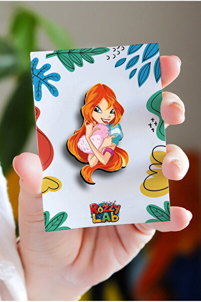 Rozzy Lab Winx Bloom - Pin - Rozet - Broş - Yaka Çanta Aksesuar