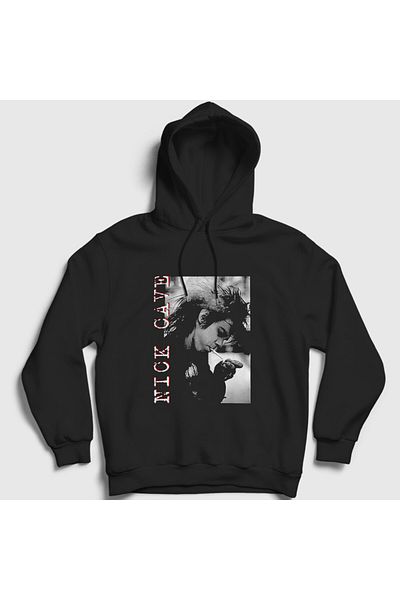 Presmono Unisex Black Nick Cave the Bad Seeds Hooded Sweatshirt 573548Tt