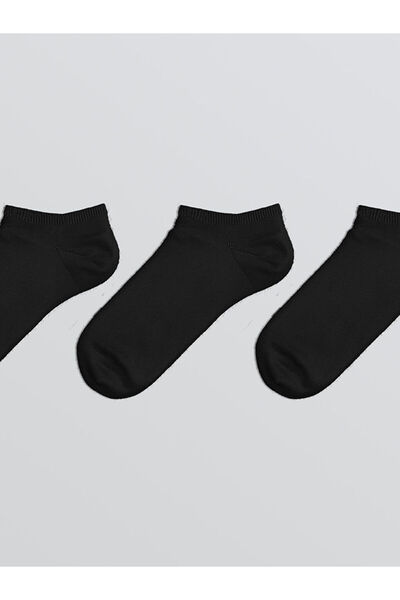 LC Waikiki Sparkling Selections from Shining Store |   Women's Plain Sneaker Socks 3-Pack